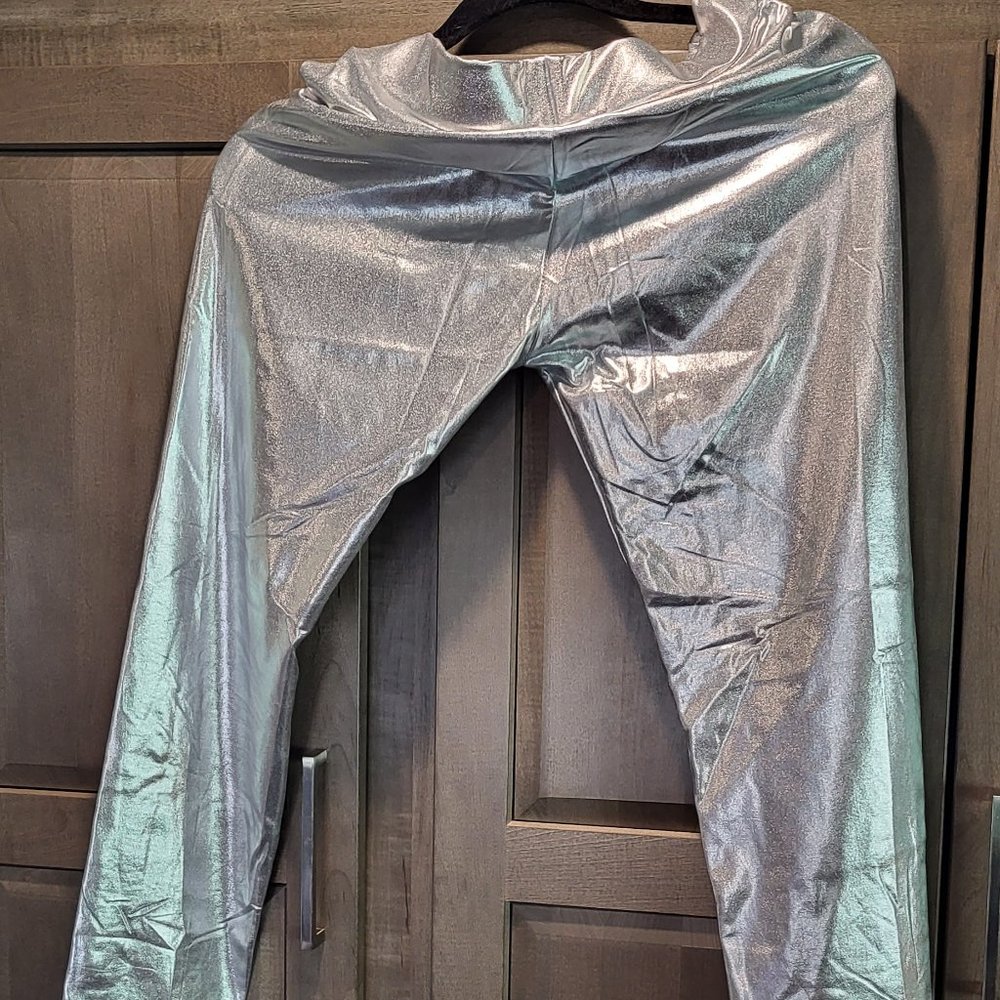 Silver leggings